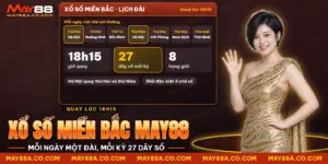 Xổ số miền Bắc May88 với lịch đài theo thứ trong tuần, giờ quay và số hạng giải mỗi kỳ