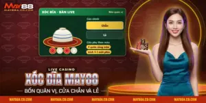 Xóc đĩa May88 với bát úp bốn đồng xu và các cửa Chẵn, Lẻ